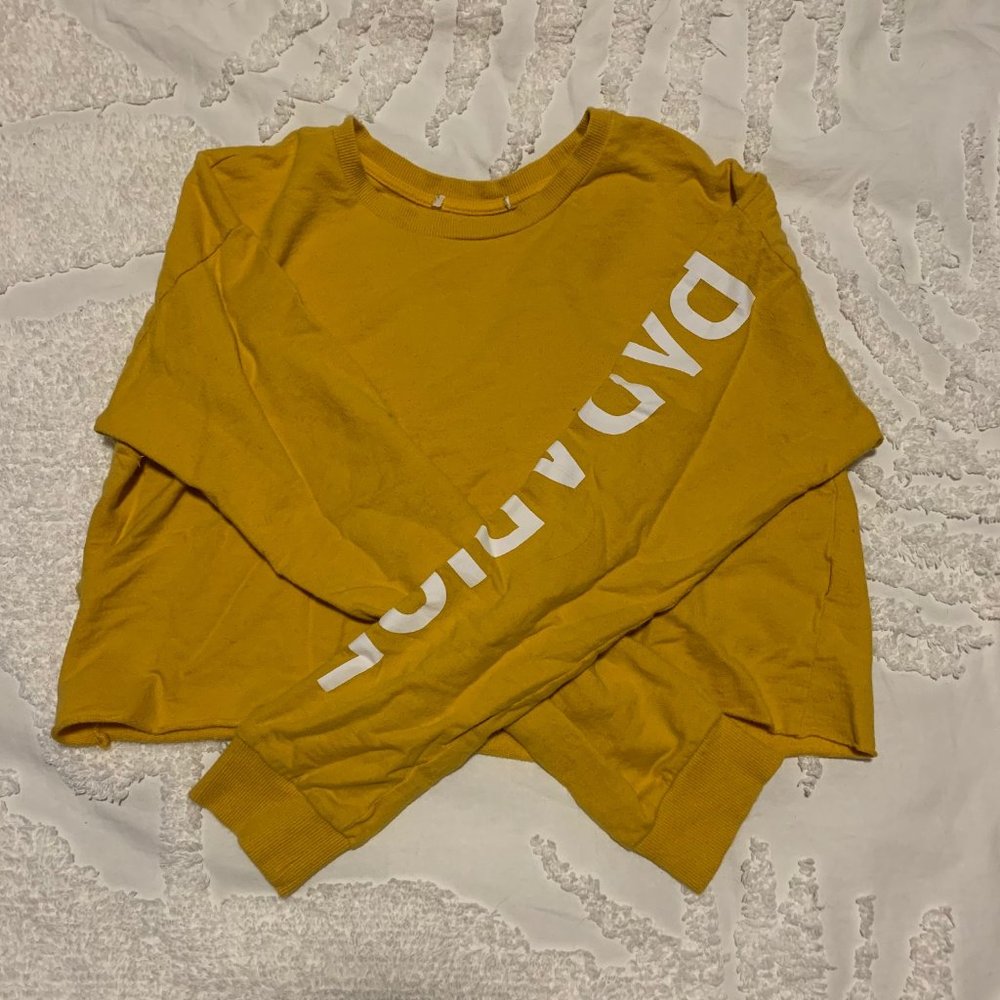 Cropped Long Sleaved Shirt (Paradise On sleeve)